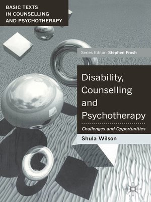 cover image of Disability, Counselling and Psychotherapy